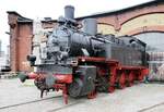 92 503 im Museumsgelände des Bw Dresden Altstadt beim 8 Dampfloktreffen am 15.04.2016.