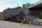 Die 99 780 , ex DB  099 744-5,  ex DR 099 744-5, ex DR  99 1780-8  der Wei�eritztalbahn, schon leider seit Jahren in Freital-Hainsberg abgestelt, hier am 26.08.2013.