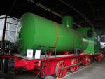 C-Dampfspeicherlok F 30-20-B 3 von Baujahr 1911 im Sächsischen Eisenbahnmuseum Chemnitz am 19.04.2017.