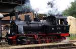 Star der Veranstaltung   Aktion Feriendampf  vom Landkreis Hildesheim war am Sonntag ohne Zweifel die DR 89 7513, die hier gerade einen Sonderzug bespannt.