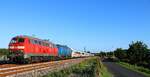 DB 218 836 und PRESS 218 054 mit dem IC 2374 EInfahrt Nieb�ll 01.09.2021 (10000)