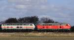 DB 218 397-8 REV/BCS X/05.11.25 + 218 341-6 REV/BCS X/26.02.24. Lehnshallig 27.03.26