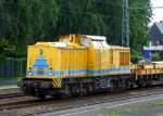   Die 203 304-1 (92 80 1203 304-1 D-DBG) der DBG - Deutsche Bahn Gleisbau GmbH, ex DB 202 416-4, ex DR 202 416-4, ex DR 112 416-3, ex DR 110 416-5, am 20.06.2009 im Bahnhof Meppen (aufgenommen aus