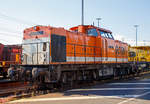   Die LOCON 220 (92 80 1203 614-3 D-LOCON) der LOCON Logistik & Consulting AG abgestellt am 15.10.2017 beim ICE-Bahnhof Montabaur.