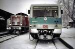 628 572-0 und 212 032-7 in Wasserburg am Inn am 28.01.1999.