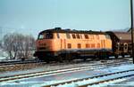 HEG Nr.31''' ex 216.0  Lollo  von Krupp Fabrik Nr.4047 bei der Hersfelder Kreisbahn von 1981 bis 1989 in Hatting am 10.03.1987.