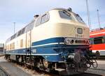 218 446-3 im Bw Kempten am Tag der offenen Tür am 22.04.2023.