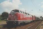 V 200 033 steht mit ein Museumszug am 12 Augustus 2006 in Kaldenkirchen abfahrtbereit.