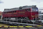 Taigatrommel 120 274 steht am 19 Setember 2015 ins Bw Arnstadt während ein Offener Tur Tag.