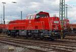   Die 261 080-6 (92 80 1261 080-6 D-DB) eine Voith Gravita 10 BB der DB Schenker Rail abgestellt am 23.03.2014 beim Rangierbahnhof in Wetzlar.