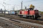 DB/BLS: Während der Rangierfahrt mit der RAILION 294 631-7 in Weil am Rhein am 10.