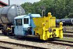 323 697-3 von Hersteller Jung der Firma Schrott Gröger  98 80 3 323 697-3 D-SDN in Neu-Offingen am 02.08.2012.