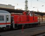 363 189-2 zieht am 30.09.2011 einen IC aus dem Hbf Frankfurt/Main.