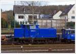 Die ESG 6 (363 621-4) der ESG Eisenbahn Service Gesellschaft mbH (Vaihingen an der Enz), ex DB V 60 621, ex DB 261 621-7, ex 361 621-6 sowie DB 365 621-2, abgestellt am 21.12.2013 in Kreuztal.