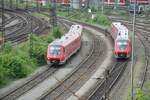 611 035 und 611 515 in Ulm am 09.06.2012.