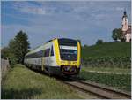 Der DB 612 607 und ein weitert als RE von Laupheim West nach Basel Bad Bf bei Birnau Maurach.