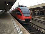 Auch einer der neuen auf der Hochrheinbahn:    644 035 als Rb 17367 nach Lauchringen abfahrbereit am 26.11.16 in Basel Bad Bf 