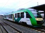 VT 252 (LINT 41) der vectus Verkehrsgesellschaft mbH h�lt am 03.04.2010 im Bahnhof Wetzlar, er f�hrt die Lahntal-Strecke KBS 625 (Limburg/Lahn - Gie�en).