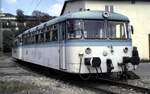 798 652-4  Ulmer Spatz  ex Chiemgau-Bahn in Ulm am Tag des Lokführers am 20.09.1997.
