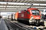 ÖBB 1016 029 mit ÖBB EC in München am 09.08.2022.