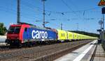 SBB 91 85 4 482 035-3 CH-SBB Cargo mit neuen GATX coil Ganzzug in Amstetten am 12.06.2010.