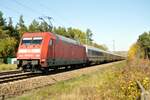101 113-9 mit IC bei Hinterdenkental am 18.10.2012.