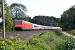 101 136-0 mit IC bei Urspring am 20.09.2012.