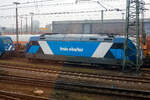Die 101 128-7 / TCS 103002 (91 80 6101 128-7 D-TCS) der TCS - Train Charter Services B.V., 's-Hertogenbosch (Niederlande) ist am 21 Januar 2025 beim Hbf Münster (Westfalen) abgestellt, die ich