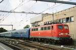 TTC-Nachtzug steht am 27 Juli 2009 in Venlo, wo 110 246 dieser nachtzug für die Stufe nach Frankfurt am Main von einer 1700er ubernommen hat.