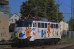 TRI Mauslok 110 469 bietet am 19 September 2025 in Göppingen während die Märklintage gerne Kabinenfahrten an.