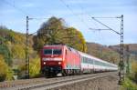 120 108-6 mit ÖBB EC bei Amstetten am 19.10.2012.