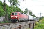 120 125-0 mit ÖBB EC Mozart in Ulm am 09.06.2012.