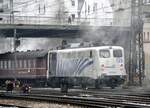 139 135-8 als Endlok am Dampfzug (S 3/6) in Ulm am 14.12.2013.