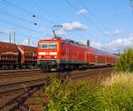   Die 143 194-9 mit der RB 27   Rhein-Erft-Bahn  Koblenz Hbf - K�ln Hbf f�hrt am 14.06.2014  durch Koblenz-L�tzel in Richtung K�ln.