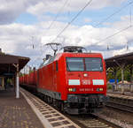   Die DB Cargo 145 054-3 (91 80 6145 054-3 D-DB) f�hrt am 15.09.2018 mit einem G�terzug durch den Bahnhof Bonn-Beuel in Richtung S�den.