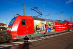  Die Sonne stand noch tief und nach hinten war das Gleis, so kam der Fotograf mit aufs Bild....