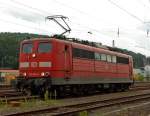 151 045-2 der DB abgestellt in Kreuztal am 16.08.2011.