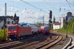   Die 152 093-1 (91 80 6152 093-1 D-DB) der DB Schenker Rail Deutschland AG fährt am 20.08.2014 mit einen gem.