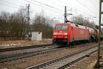 152 071-7 mit gemischtem Güerzug in Amstetten am 12.03.2009.