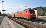 152 025-3 mit Kalkzug in Amstetten am 18.06.2012.