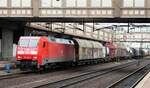 152 120-2 mit gemischtem Güterzug in Kassel-Wilhelmshöhe am 13.06.2016.