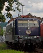Mehrsystem-Elektrolokomotive 181 001-9 / E 310 001 am 18.07.2012 im DB Museum Koblenz.