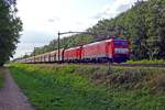 ERzzug mit 189 027 durchfahrt Tilburg Oude warande am 30 juli 2019.