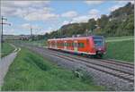 Kurz nach Bietingen ist der DB ET 426 014-7 auf der Fahrt nach Schaffhausen und erreicht in Kürze die Grenze.
