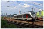   ET 22 006  Siegen  (2-teiliger Stadler Flirt) der Abellio Rail NRW f�hrt am 04.06.2011 von Siegen-Geisweid weiter in Richtung Siegen Hbf.