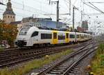   Zwei gekuppelte Siemens Desiro ML II (elektrische Triebz�ge der Baureihe 460) der trans regio (MittelrheinBahn) als MRB 26   MittelrheinBahn  (Koblenz – Andernach – Remagen – Bonn
