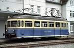Trossinger Eisenbahn Triebwagen Nr.T 5 Baujahr 1956 von MF Esslingen/SSW Fabriknummer 24 836, L�P 12,30min Trossingen Stadt am 27.08.1998.