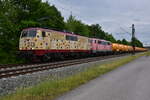 SR 111 213 mit roter Schwesterlok in Thüngersheim am 29.5.2ü25 gen Retzbach-Zellingen unterwegs.