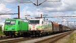 GC Br 5406 + DBCSC 185 326 mit G�terz�gen gen S�den.