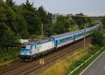 RAILL/CD 193 696-2 vor EC 174 Prag - Flensburg kurz vor Flensburg bei Neuholzkrug 15.07.2022
